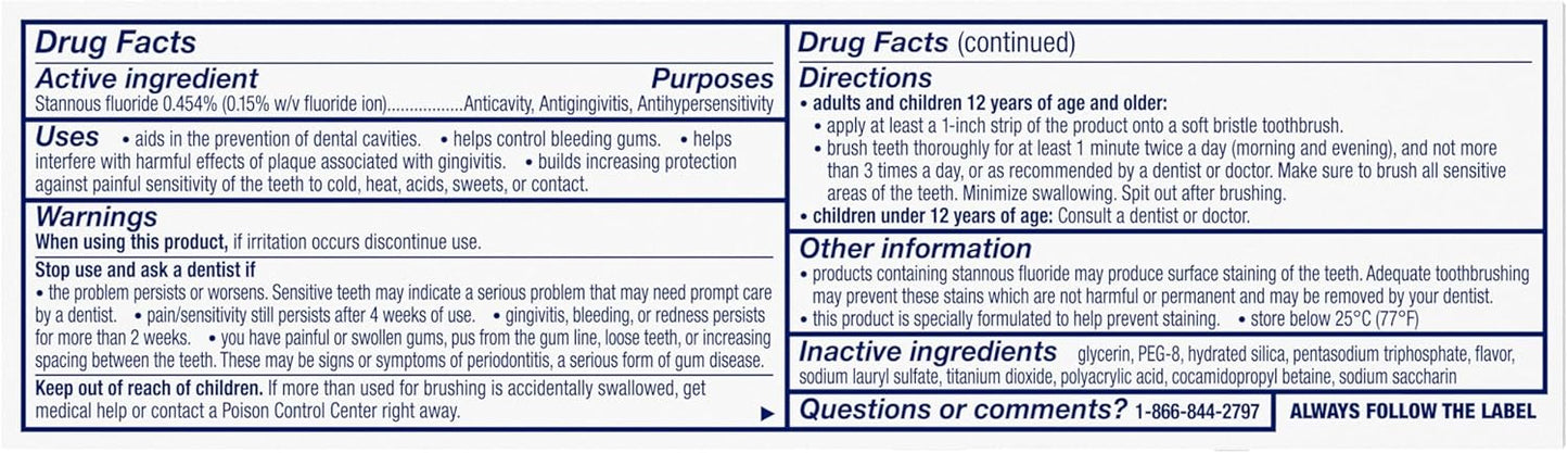 Sensodyne Sensitivity & Gum Whitening Toothpaste – Streamlined Oral Care for a Less-Is-More Home