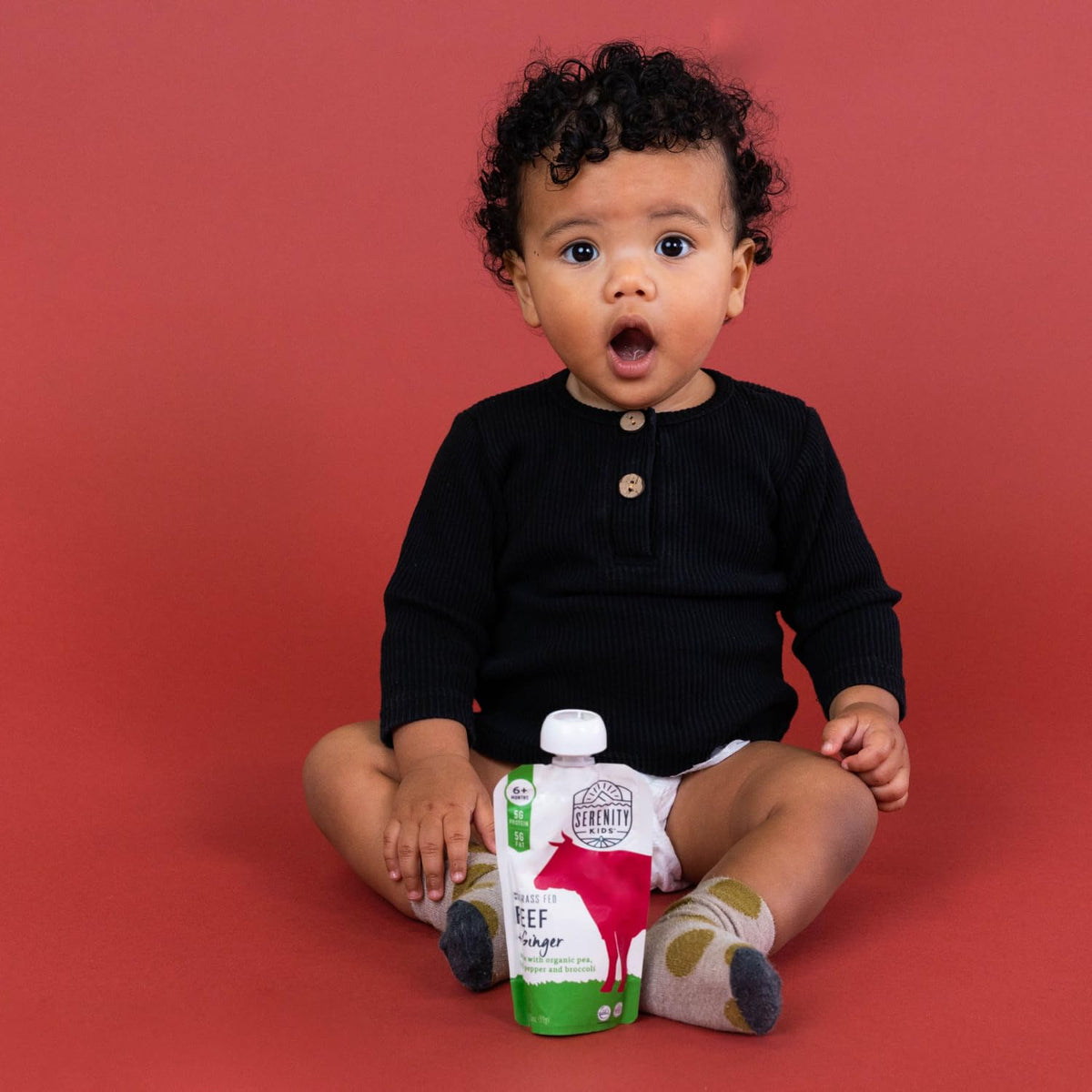 Serenity Kids Grass Fed Beef Pouch – Nutrient Dense Whole Foods Meal for 6+ Month Olds