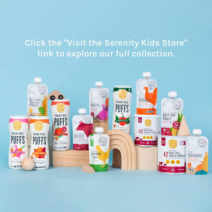 Serenity Kids Organic Baby Food Puree – Savory Veggie Pouch Perfect for Daycare Lunches and Travel with Babies 6+ Months