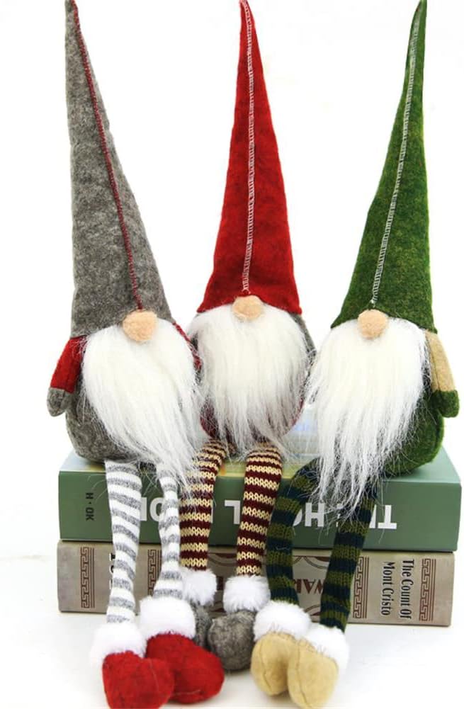 set of three novelty gnome ornaments
