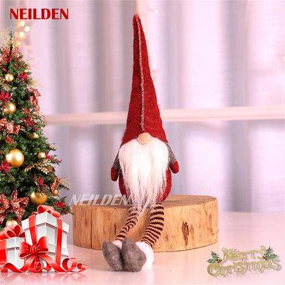 BWFY Red Green and Gray Gnome Ornaments as a Playful Christmas Present for Kids, Friends, and Family