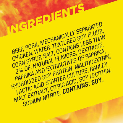 seven flavor variants spanning mild, original, honey bbq, teriyaki, chili, tabasco, and hot af
