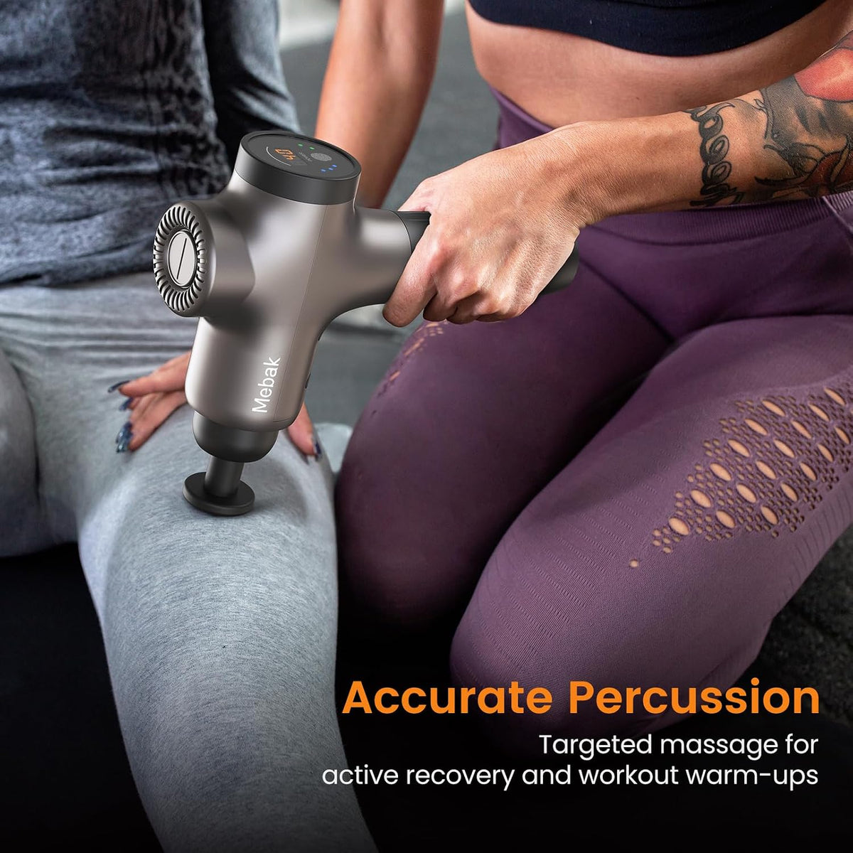 Mebak 3 Percussion Massager for Desk Worker Breaks, Focused Neck, Shoulder and Back Recovery