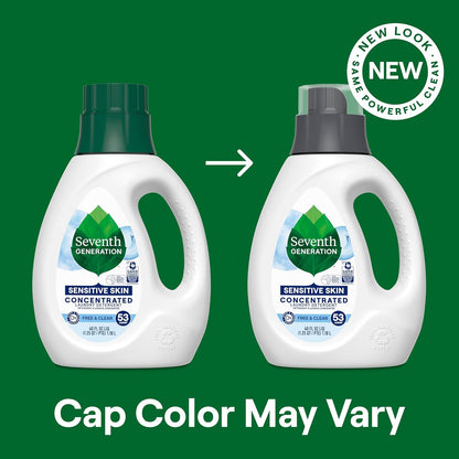 Seventh Generation Free & Clear Laundry Soap for Holiday Gifts, Vegan Cruelty-Free Certified