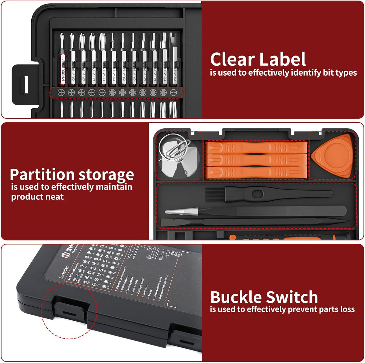 SHARDEN Magnetic Driver Kit in Compact Case – Less-Is-More Toolset for Intentional Home Benches