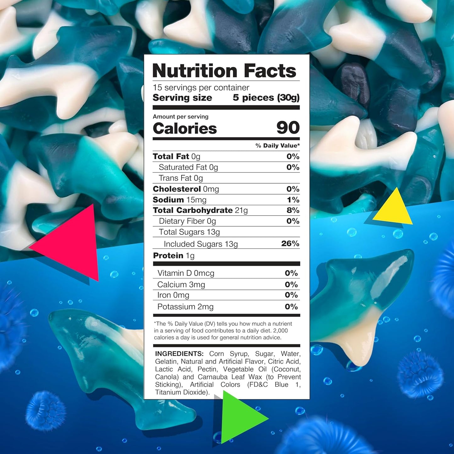 shark-shaped novelty gummy candy