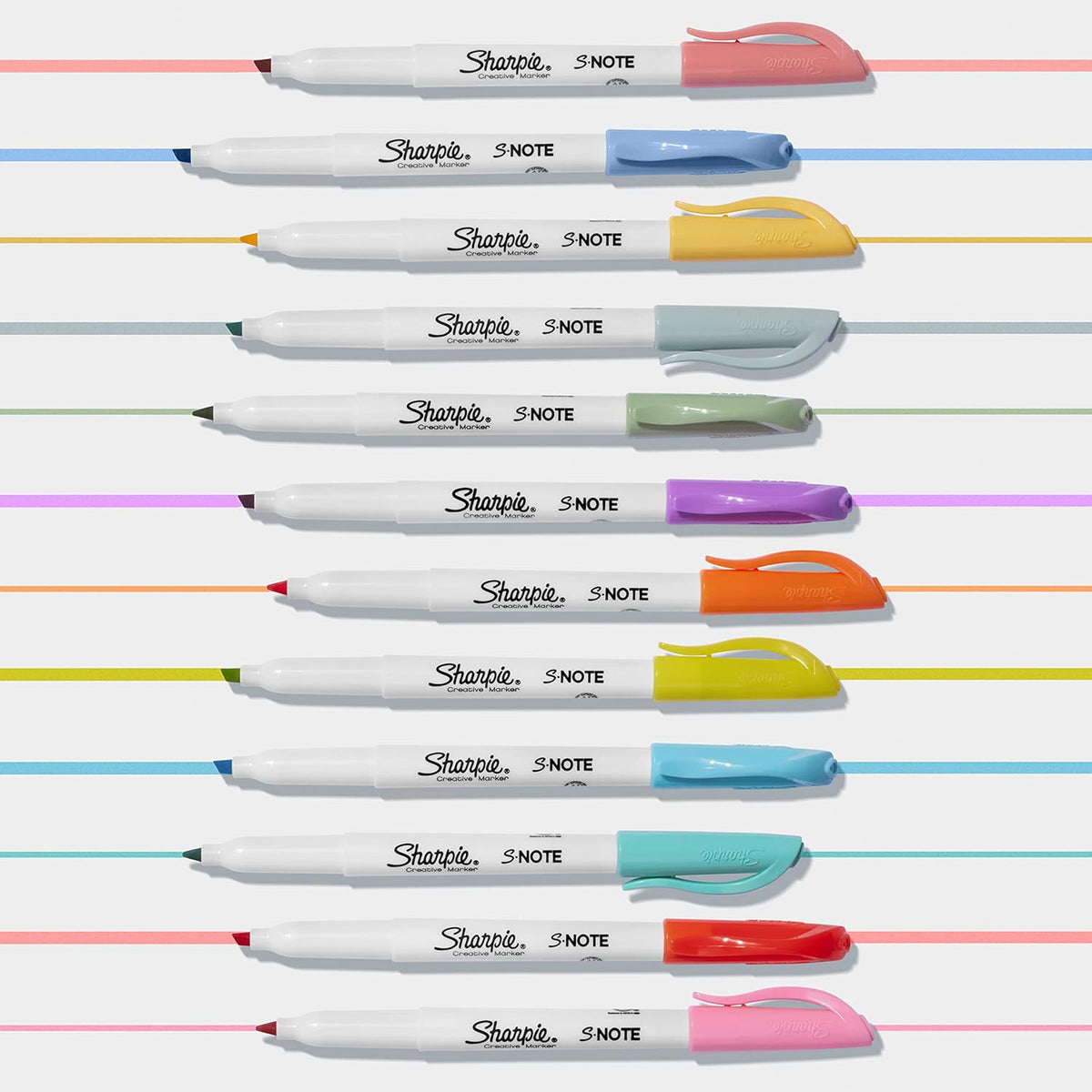 Sharpie S-Note Non-Toxic Highlighter and Marker Combo for Teens, Classroom Homework, and Study Desks, 24 Count