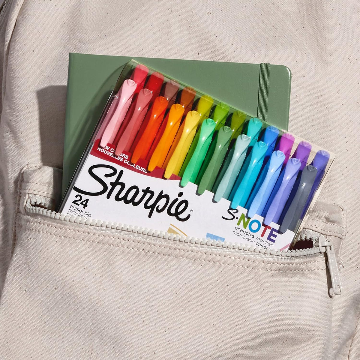 Sharpie S-Note Non-Toxic Highlighter and Marker Combo for Teens, Classroom Homework, and Study Desks, 24 Count