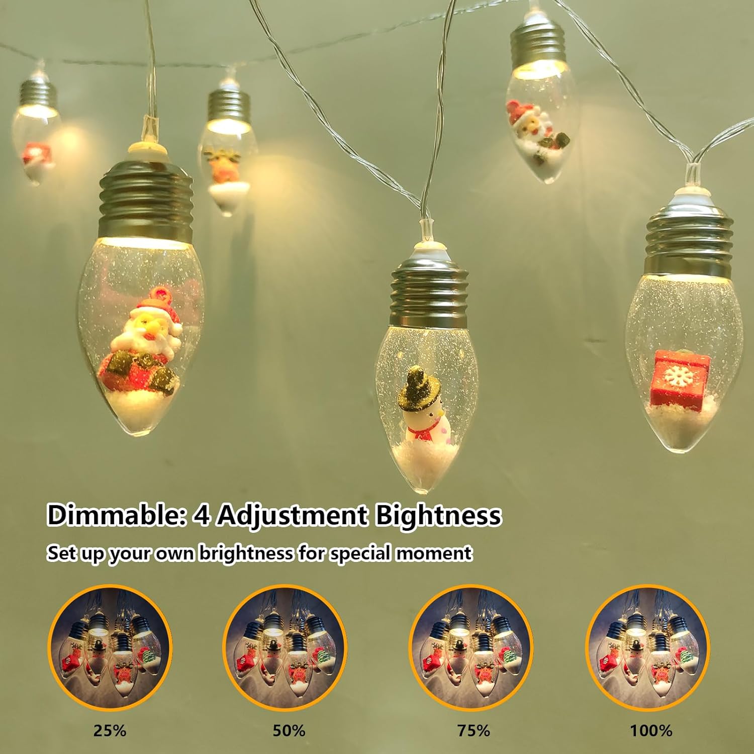 shatterproof plastic globe shells (safer than glass edison-style bulbs)