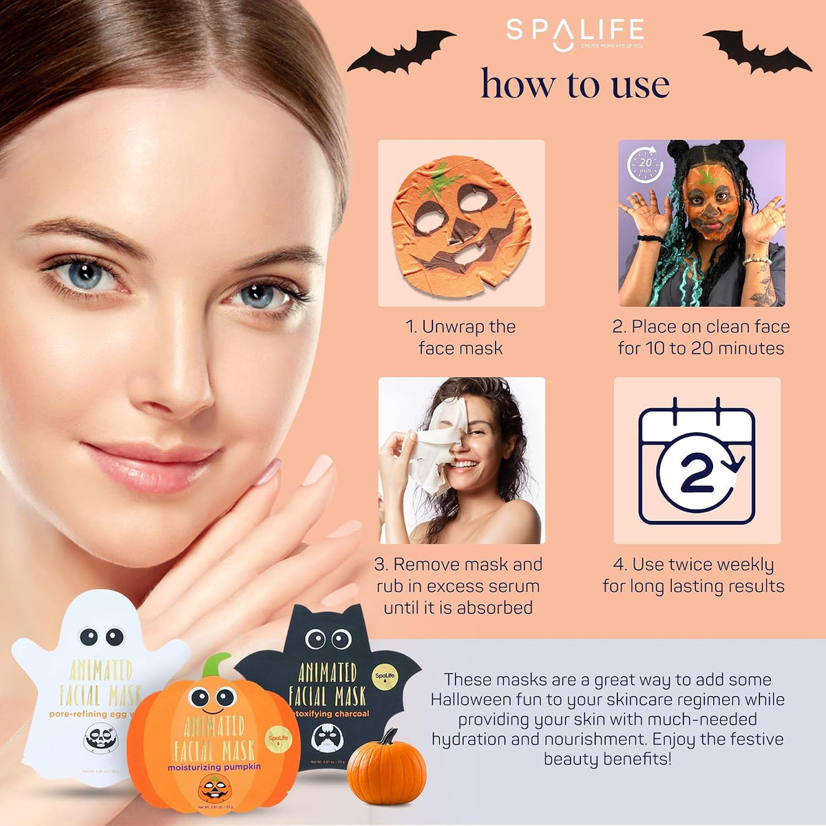 sheet mask format for hands-free, mess-free application