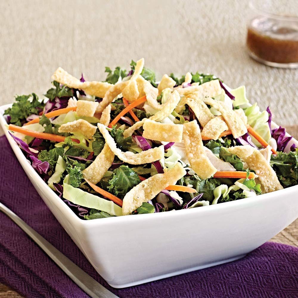 shelf-stable dry topping that stays fresh longer when refrigerated after opening