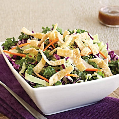 shelf-stable dry topping that stays fresh longer when refrigerated after opening