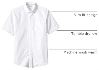 short-sleeve button-down design