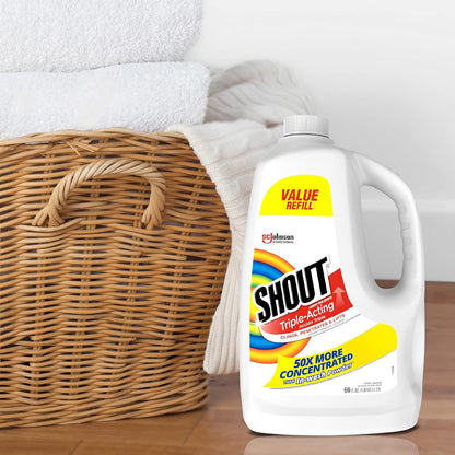 Shout Active Enzyme Laundry Stain Remover Spray – Bulk Pack Gift for Large Families and Multi-Generational Households