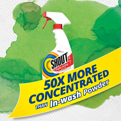Shout Active Enzyme Laundry Stain Remover Spray – Schedule-Friendly Stain Remover You Can Apply Up to a Week Before Washing