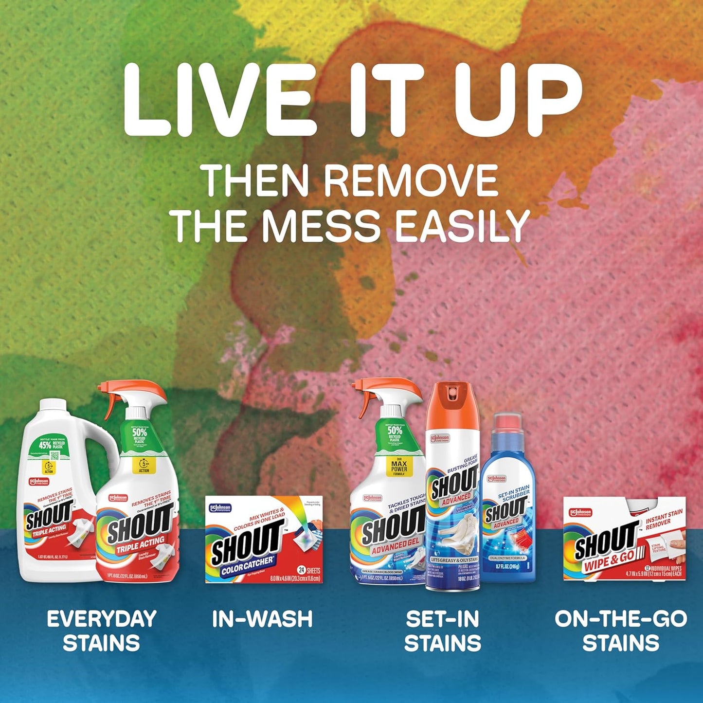 Shout Free Laundry Spray for Sensitive Households – Dye-Free Pre-Treat for Wellness-Focused Wardrobe Care, 22oz
