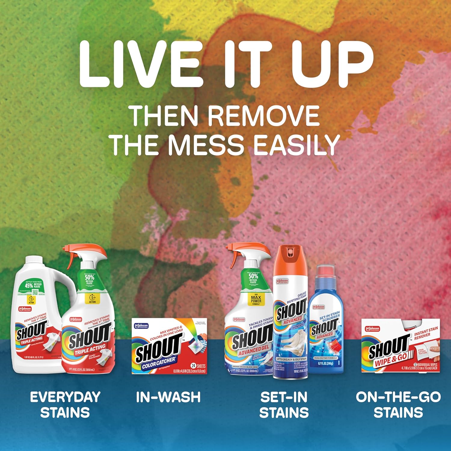 Shout Free Laundry Spray for Sensitive Households – Dye-Free Pre-Treat for Wellness-Focused Wardrobe Care, 22oz