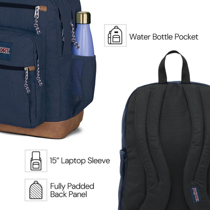 side water bottle pocket and pleated front stash pocket for quick-access items