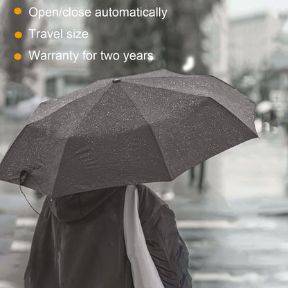 SIEPASA Compact Travel Umbrella - Reliable All-Weather Cover for School Pickups, Parking Lots & Late-Night Walks, 14-Ounce Lightweight Umbrella