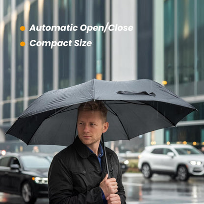 SIEPASA Compact Travel Umbrella - Reliable All-Weather Cover for School Pickups, Parking Lots & Late-Night Walks, 14-Ounce Lightweight Umbrella