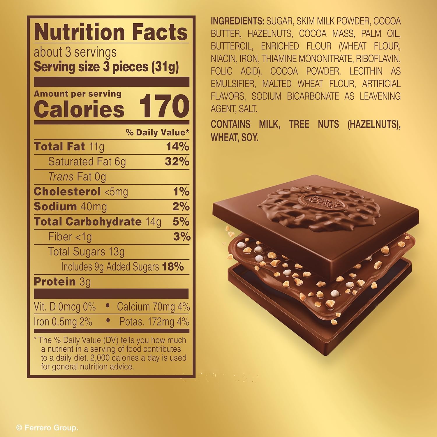 signature gold stand-up resealable presentation bag
