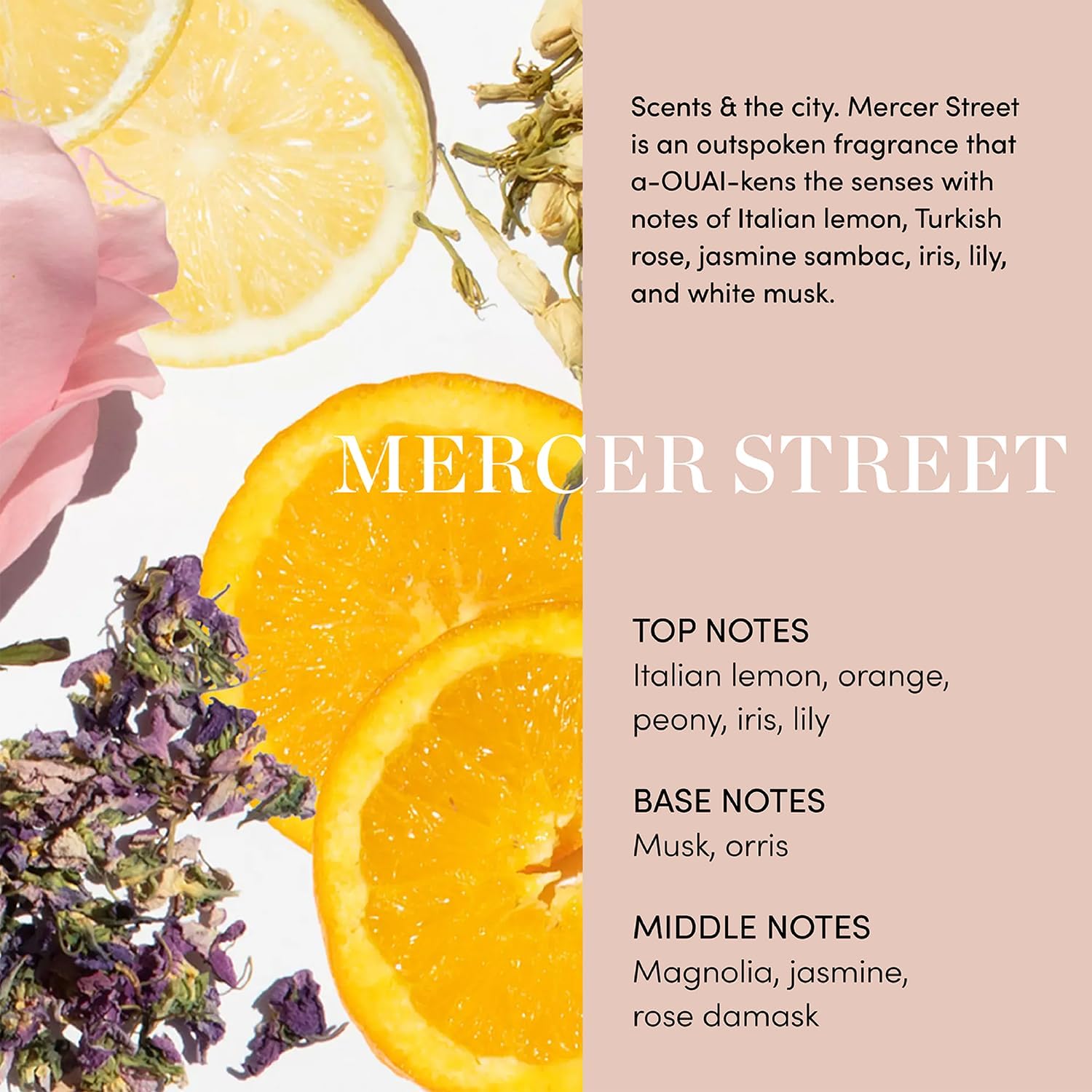 signature ouai mercer street scent for a light, built-in pet 'perfume' finish