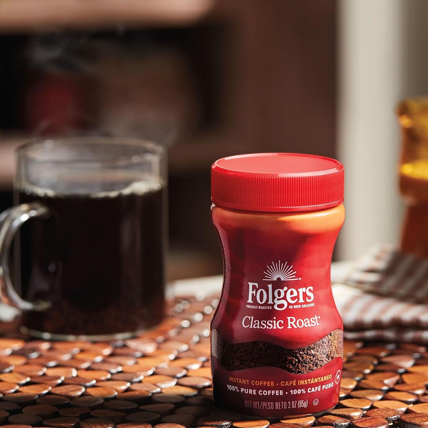 simple 1 rounded teaspoon per 6 fl oz cup ratio