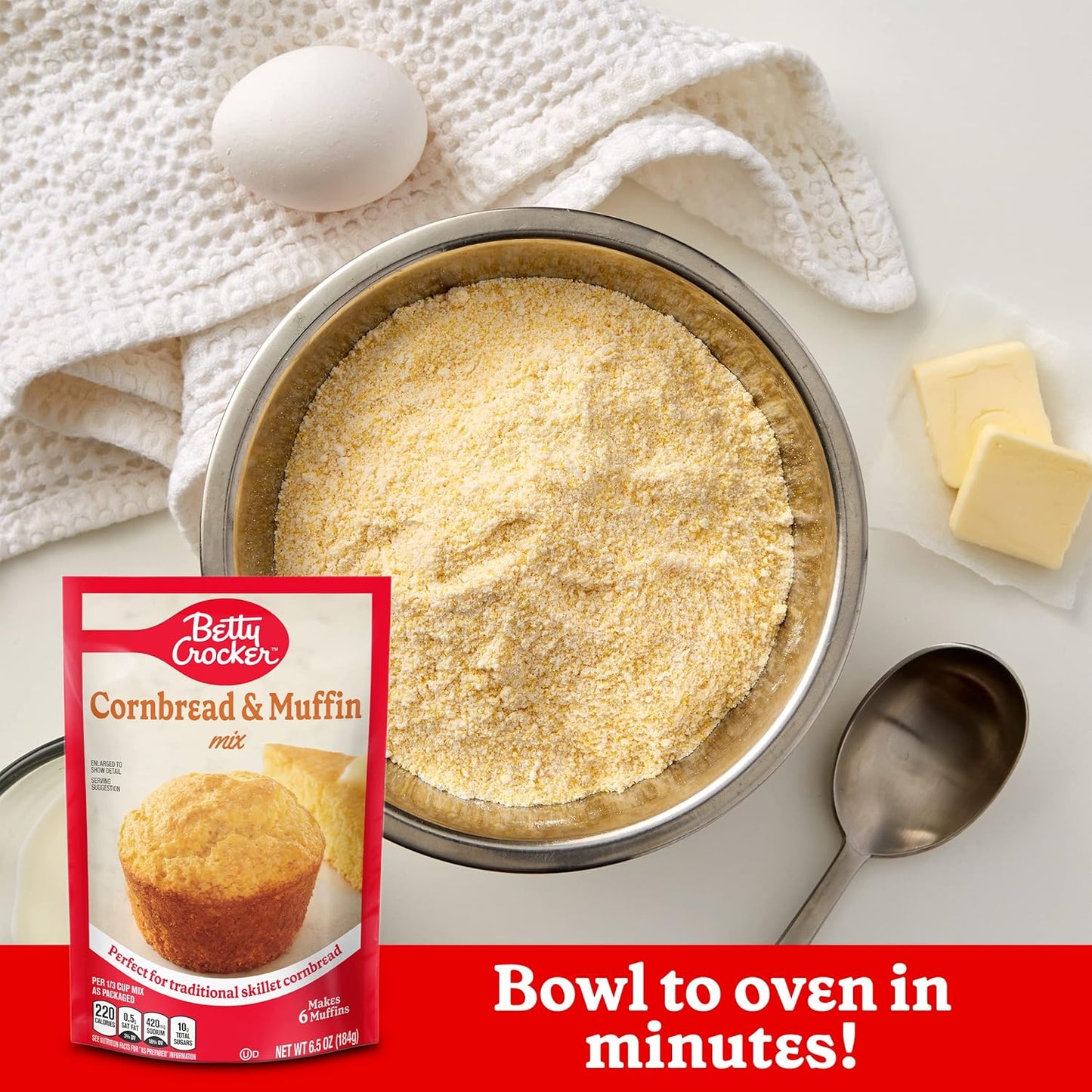 simple add-ins required (eggs, milk/milk alternative, oil)