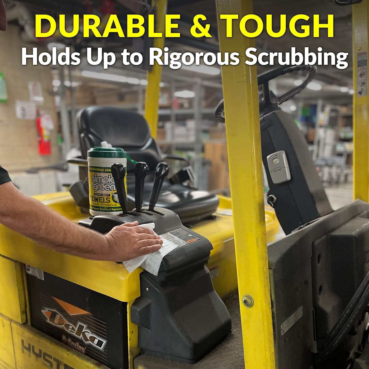 Simple Green All-Purpose Degreasing Towels for Intentional Home Workshops, Odor-Free Cleaning Wipes