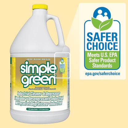 Simple Green Industrial Cleaner and Degreaser 1 Gal. Lemon Scent – Portable Degreaser for Camping Gear, Bicycles, and Outdoor Equipment