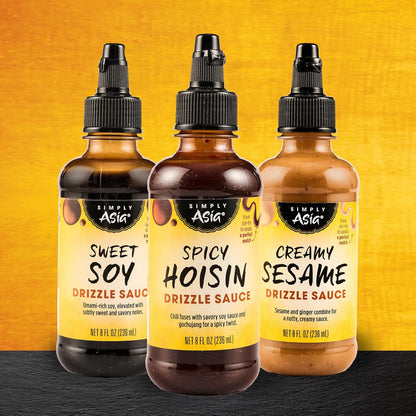 Simply Asia Sweet Soy Drizzle Sauce — Compact Fridge-Door Sauce for Intentional Kitchens, 8 fl oz Squeeze Bottle