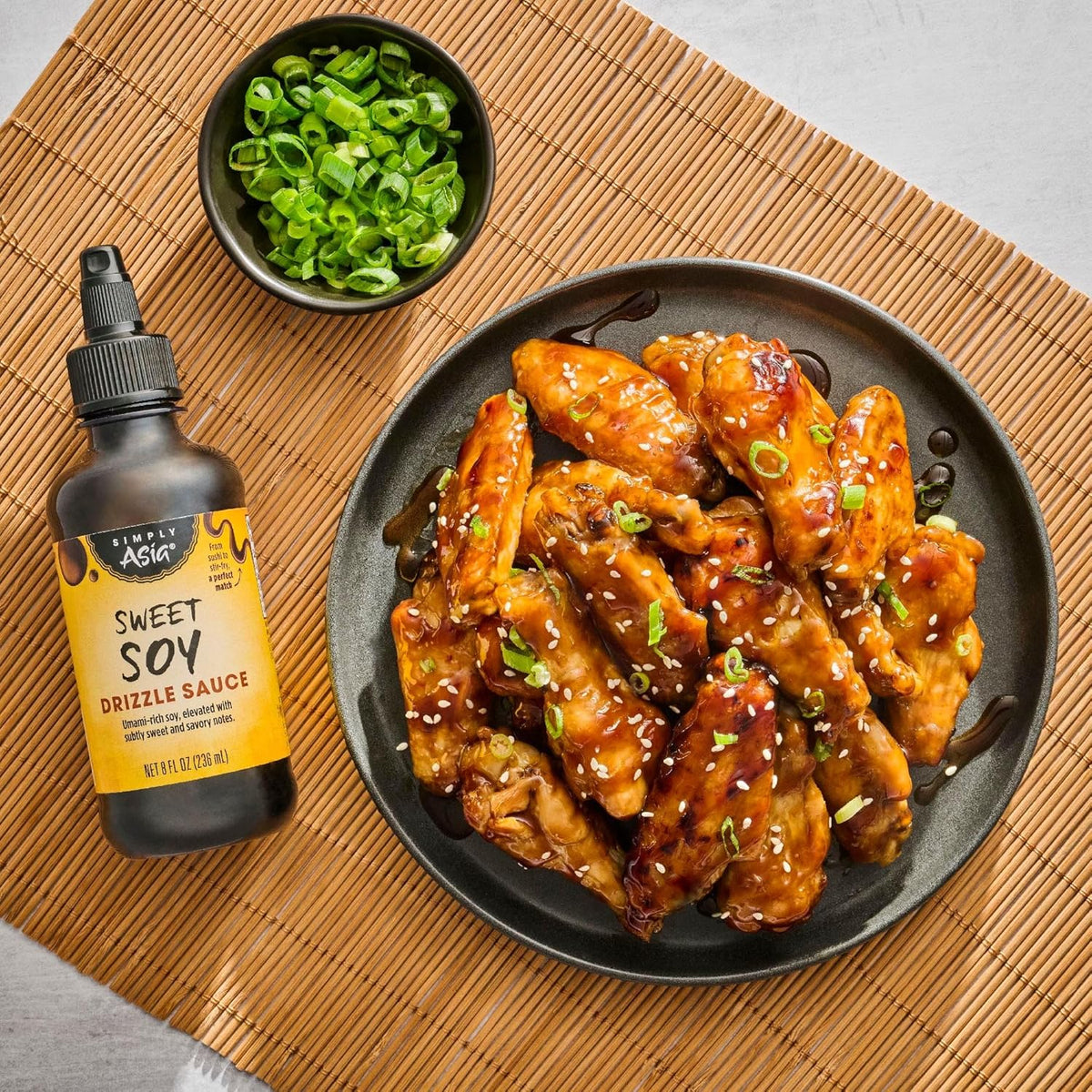 Simply Asia Sweet Soy Drizzle Sauce — Compact Fridge-Door Sauce for Intentional Kitchens, 8 fl oz Squeeze Bottle