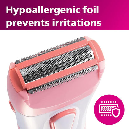 single-blade foil head with safe shaving system to prevent skin cuts