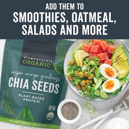 single-ingredient formulation: 100% organic salvia hispanica l. seeds