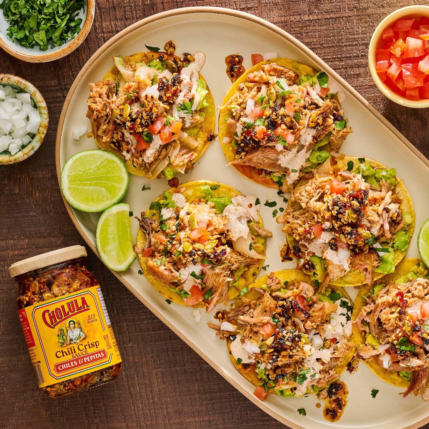 single-ingredient-list topping usable on mexican and non-mexican dishes alike
