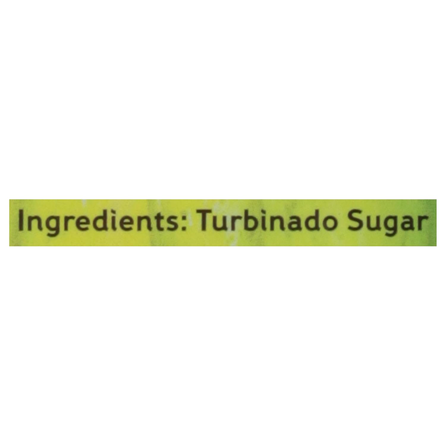 single-ingredient pure cane sugar with trace natural nutrients