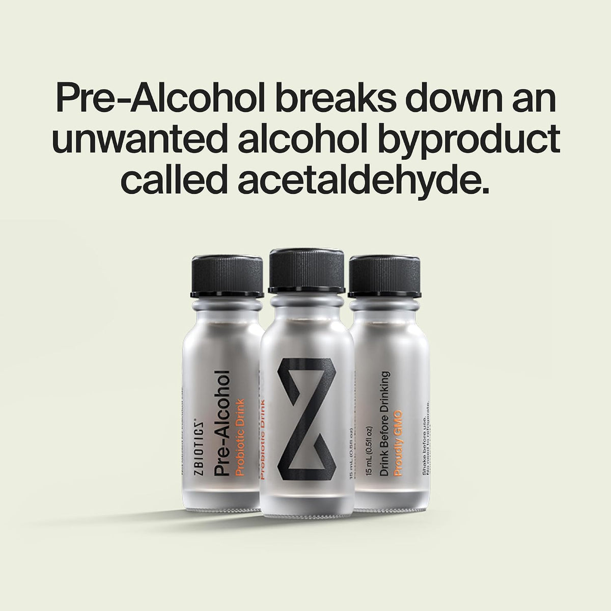 single-serve 0.47 fl oz liquid bottle consumed before drinking
