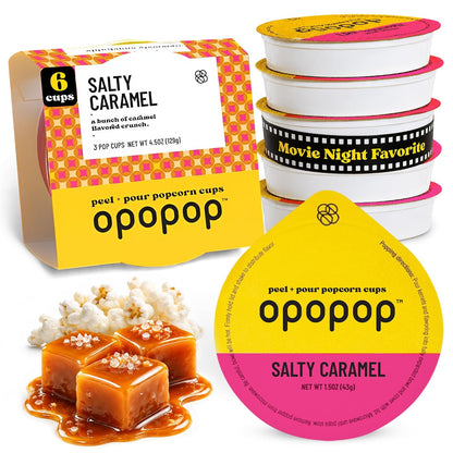 six-pack package of individual microwave popcorn cups