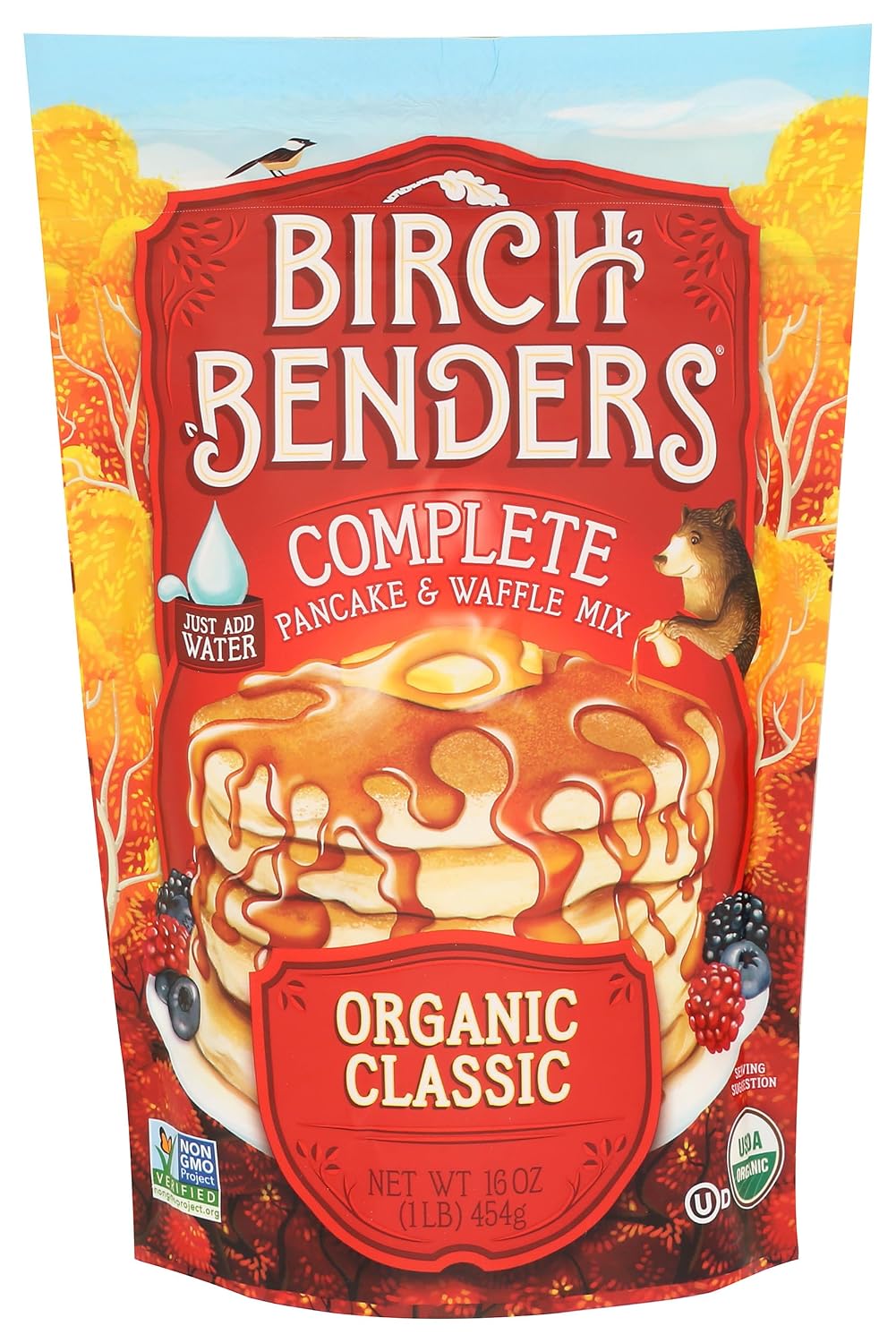 size range includes 14-ounce confetti bags, 16-ounce classic, chocolate chip, and buttermilk bags, and 40-ounce two-packs of classic