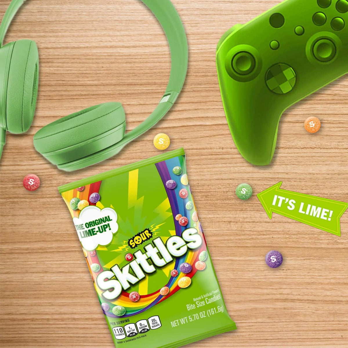 Skittles Sours Chewy Candy, Gluten Free – Better-For-You Indulgence for Sensitive Diets