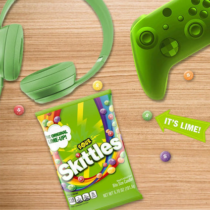 Skittles Sours Chewy Candy, Gluten Free – Better-For-You Indulgence for Sensitive Diets