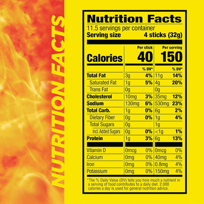 Slim Jim Smoked Meat Sticks – 150 Calorie High Protein Snack for Between-Meeting Hunger and Shift Workers