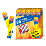 Slim Jim Mild Beef Snack Sticks – 26-Count Family Box for Lunchbox Stuffing and Weekend Soccer Snacks