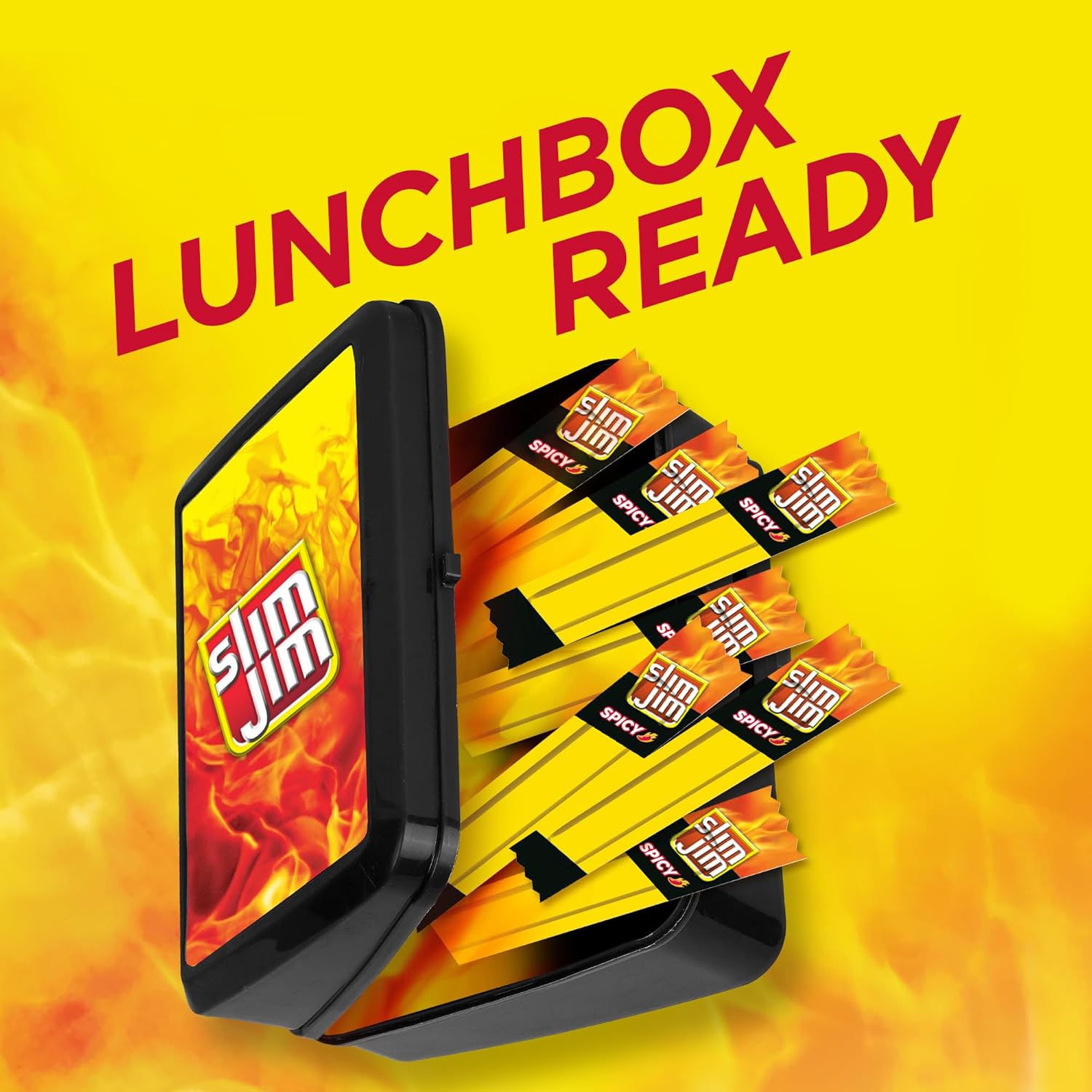 Slim Jim Spicy Snack Sticks – Youth Sports and Skateboard Bag Snack, 14-Count Variety