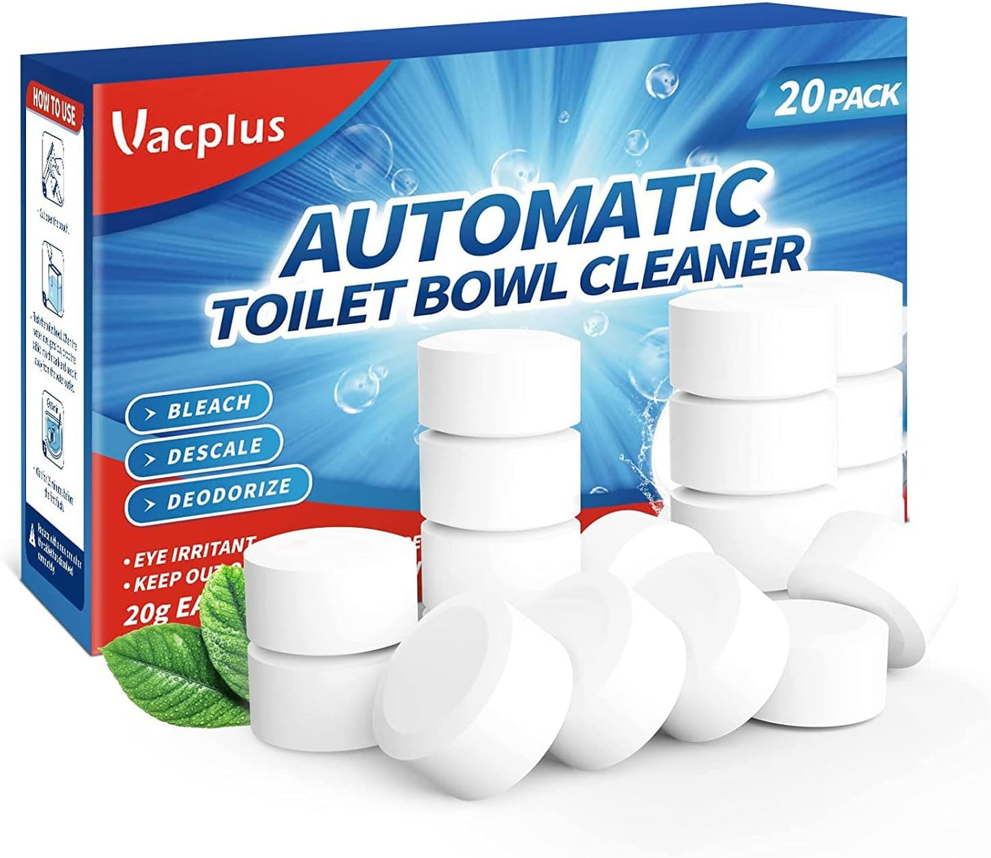 slow-release tablet technology delivering active cleaning for up to 15 days per tablet