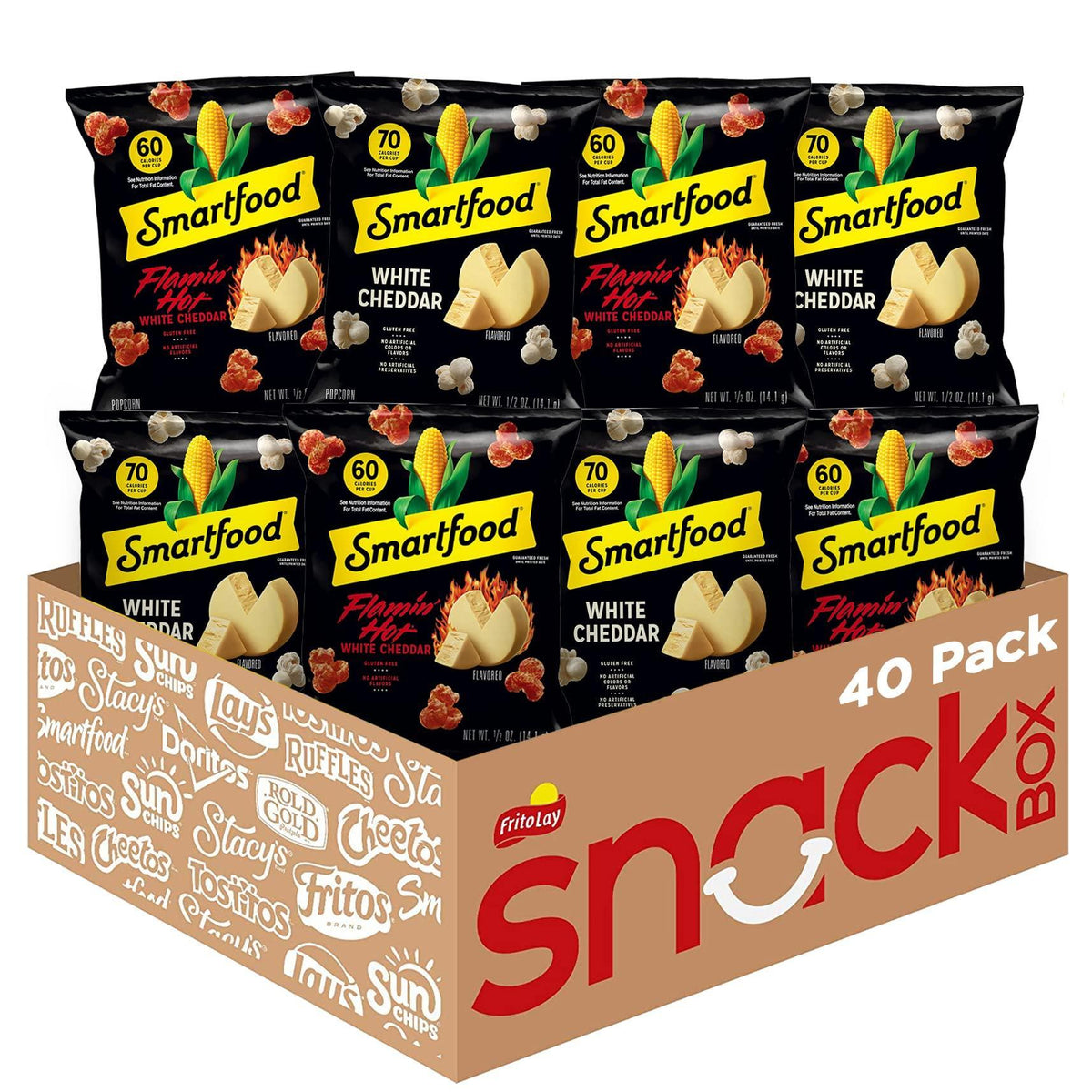 Smartfood Popcorn 40-Count Variety Pack – Hostess Gift & Housewarming Snack Basket Staple