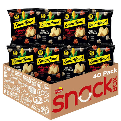 Smartfood Popcorn 40-Count Variety Pack – Hostess Gift & Housewarming Snack Basket Staple
