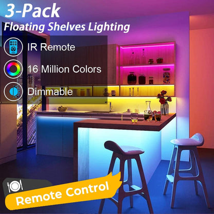 smd 5050 4-in-1 leds (red, green, blue, white) for brighter, more efficient output