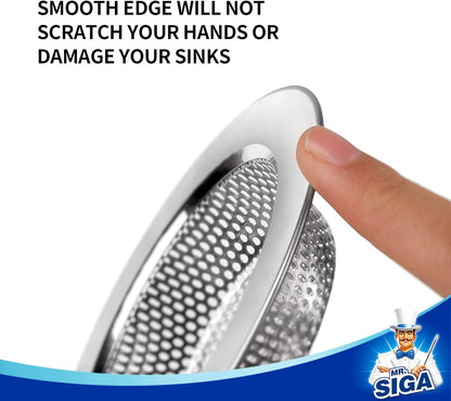 smooth edge design safe for hands and sink surfaces