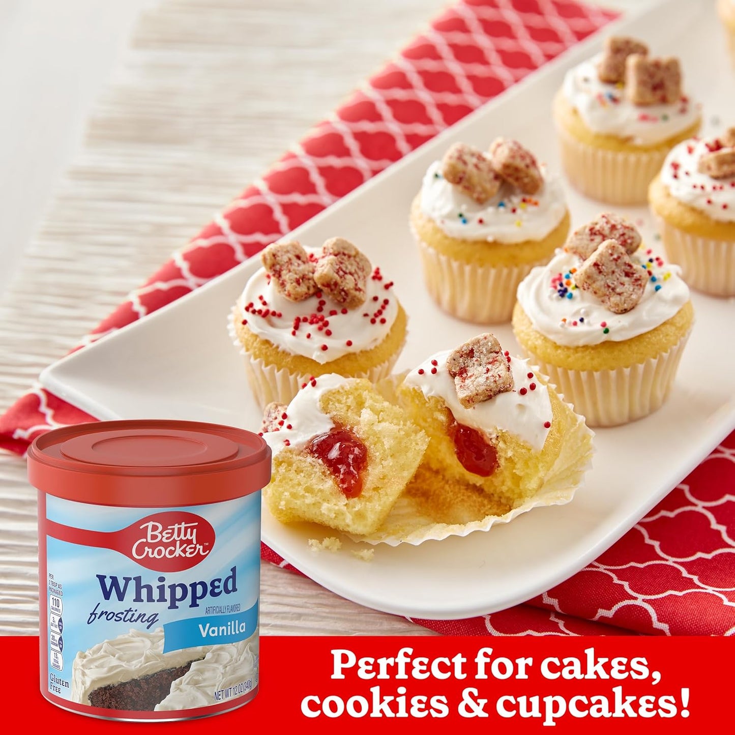 smooth, spreadable texture compatible with added food coloring and sprinkles